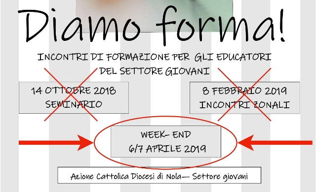 Week-end formazione educatori settore Giovani